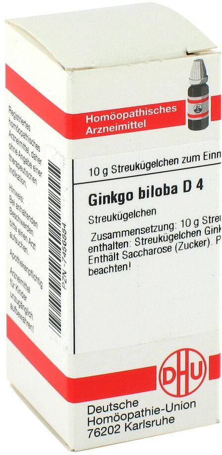 DHU Ginkgo Biloba D4 Globuli 10g