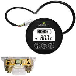Offgridtec Shunt 350A Batteriemonitor 8V-120V mit Hintergrundbeleuchtung
