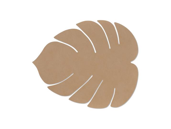 LIND DNA Set de table Monstera Leaf Nupo L Nougat