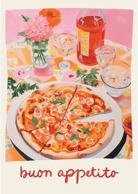 Inspire Select Aperol Spritz Cocktail Canvas Wall Art Italian Pizza, Wine & Negroni Kitchen Poster ct843 19.7 X 29.5 In unframed