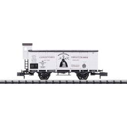 MiniTrix T18993 N Ged. Güterwagen K.Sächs.Sts.E 2-achsiger. gedeckter Güterwagen Bauart G02 mit Standard-Bremserhaus und Speichenrädern