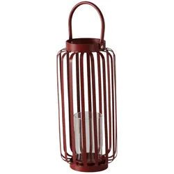 Boltze Windlicht Cindy H=41cm - rot