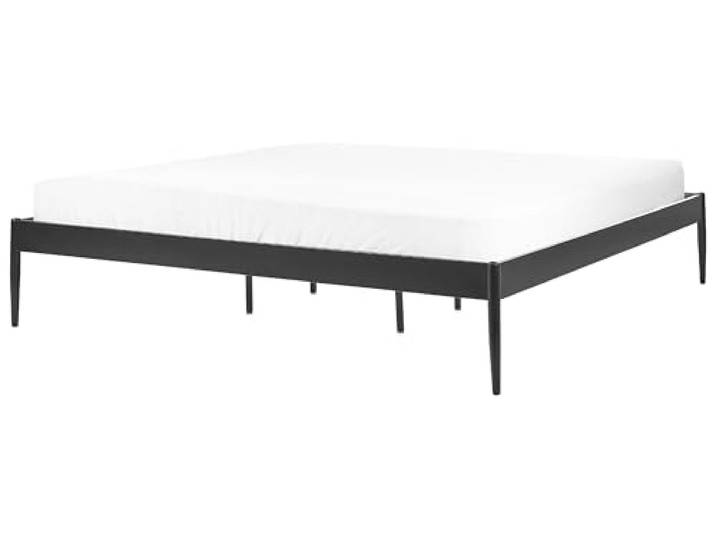 Beliani Metallbett mit Lattenrost 180 x 200 cm schwarz modern Industrie-Design Vaurs
