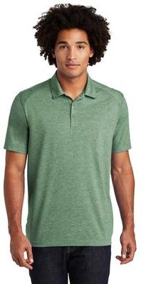Sport-Tek ST405 PosiCharge Tri-Blend Wicking Polo Shirt in Forest Green Heather size 3XL   Triblend