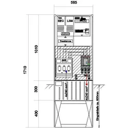 GSAB Elektrotechnik Anschlußsäule bis 200kW 58S1700-AR01-200kW3