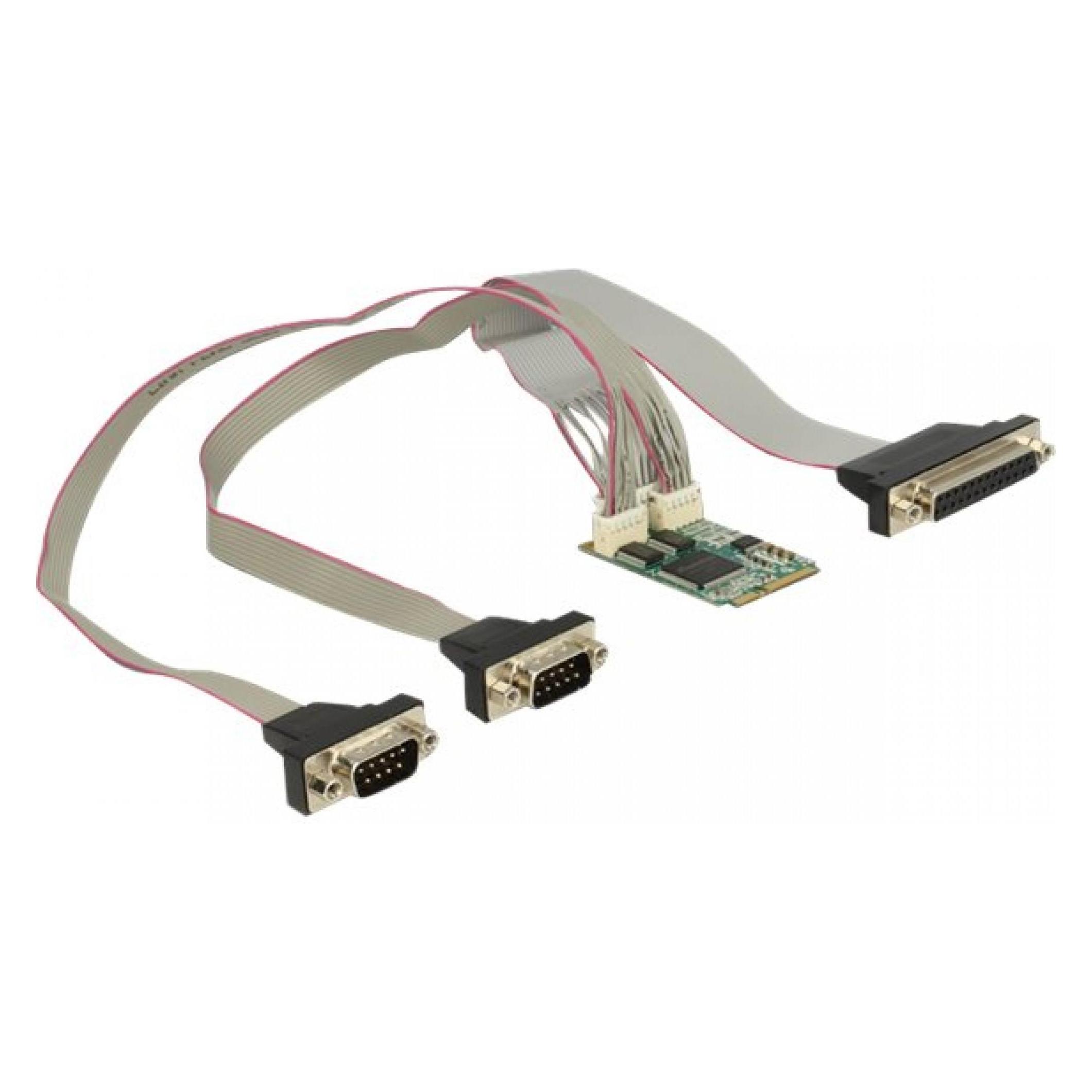 Delock MiniPCIe I/O PCIe full size RS-232 2x (95246)