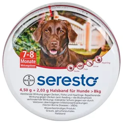 Seresto 4,50 g + 2,03 g Halsband für Hunde ab 8 kg