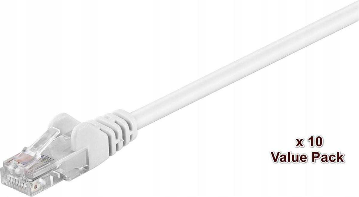 MicroConnect V-UTP505WVP Cat5e U/UTP Netwerkkabel met RJ-45 connectoren, 5 meter, wit