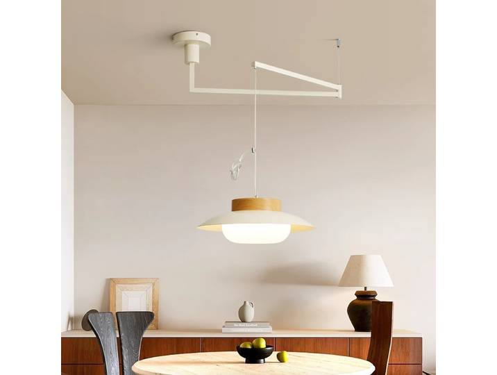 Lustre suspendu de style français en laiton couleur crème pour table de salle à manger, lampe de bar vintage rétro, décoration, lustres LED
