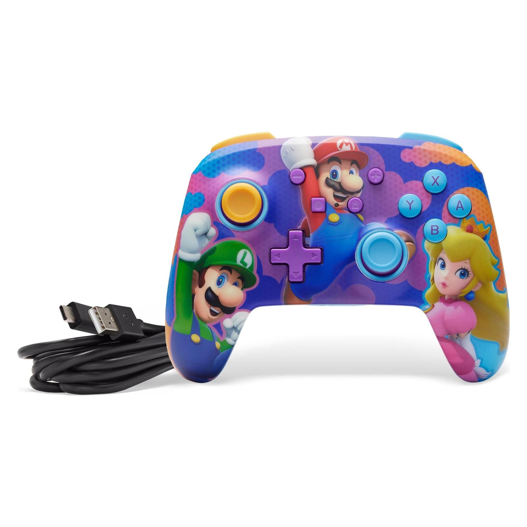 PowerA Enhanced Wireless Controller - Colour Splash Heroes (Switch, Switch Lite, Switch OLED) (NSGP0287-01)