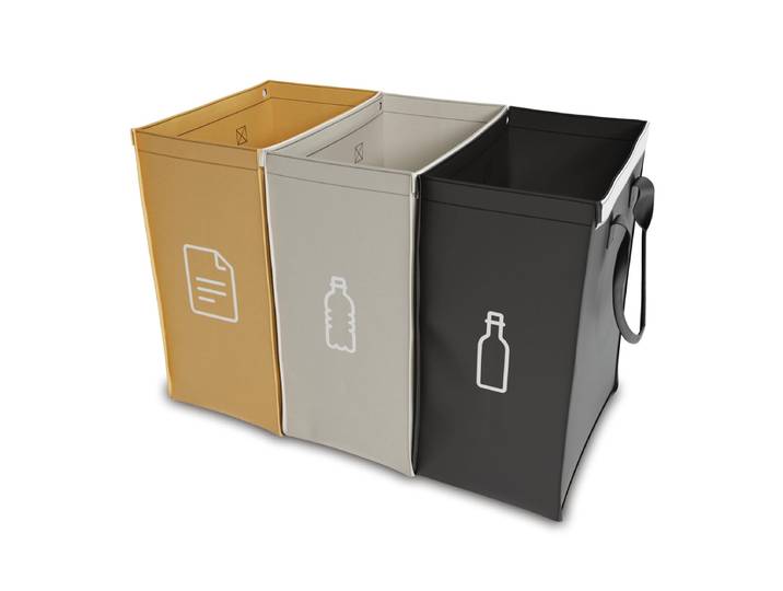 Mülltrennsystem 3er Set (ohne Beschriftung)
