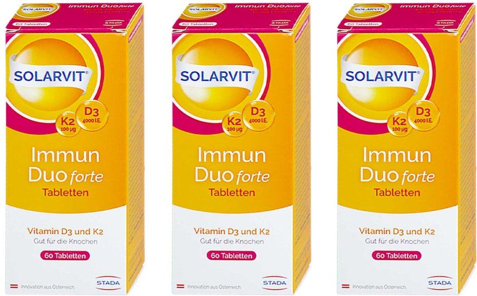 Solarvit D3 K2 DuoProtect Tabletten 3x60stk
