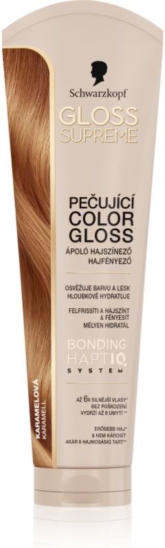 Schwarzkopf Creme Supreme Gloss Bonding Color Mask qui procure hydratation et brillance teinte Caramel Brown 145 ml