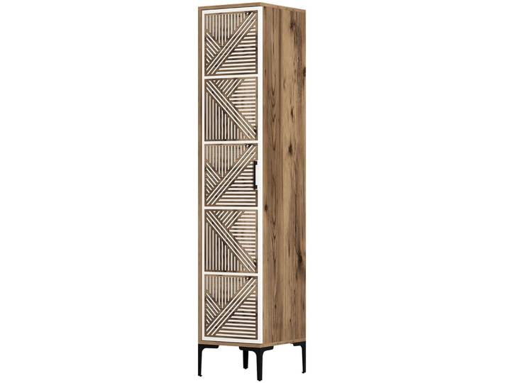 Kleiderschrank Walnuss 189cm - Material: Melamin - 237