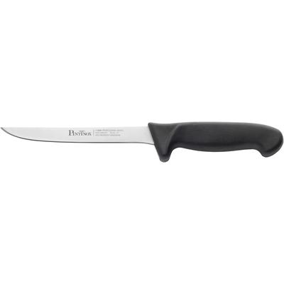 Filetiermesser PINTINOX "Coltelli P9000", schwarz (edelstahlfarben, schwarz), Klingenlänge 20cm, Edelstahl, Kunststoff, Kochmesser, Filiermesser, Edelstahl, Kunststoffgriff, spülmaschinengeeignet