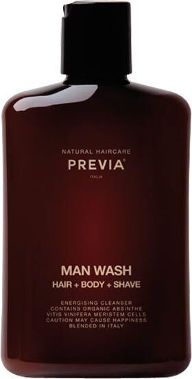 250ml PREVIA MAN Wash Hair + Body + Shave