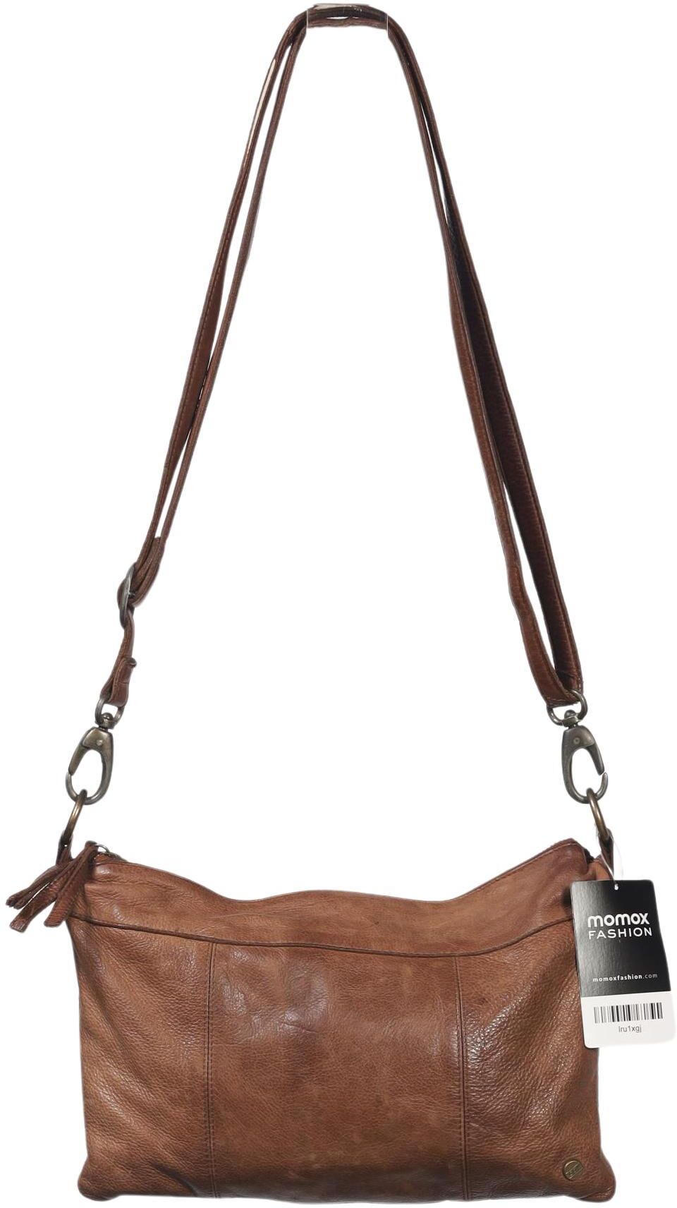 Cox Damen Handtasche klein Leder, Braun, Leder - Second Hand