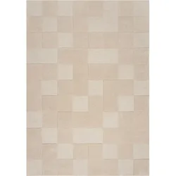 Wollteppich minimalistisch Natur 160 x 230 cm - DEBEN   Kadima Design