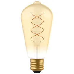 Led Deko/Vintage Leuchtmittel - Röhrenform ST64 E27 4W 250lm 1800K Gold 330° - dimmbar