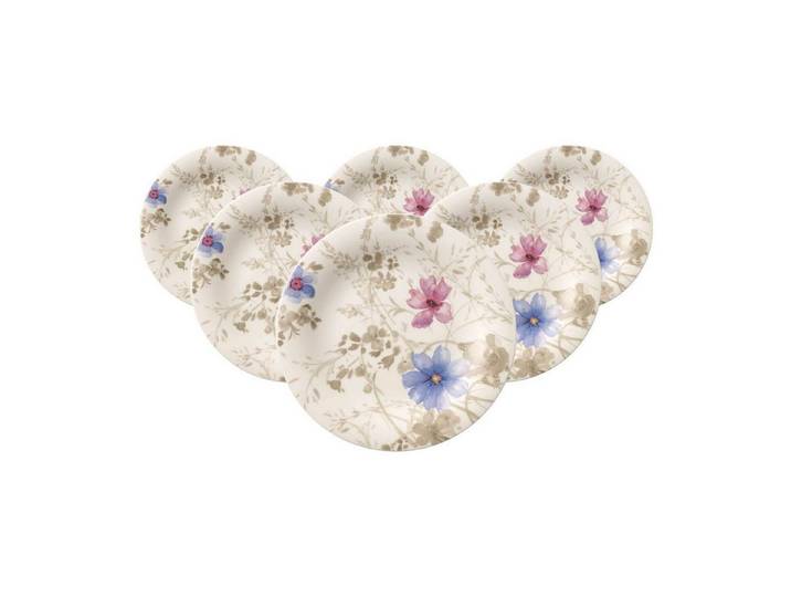 Villeroy & Boch Frühstücksteller Mariefleur Gris Basic Frühstücksteller ø 21,5 cm, (6 St)