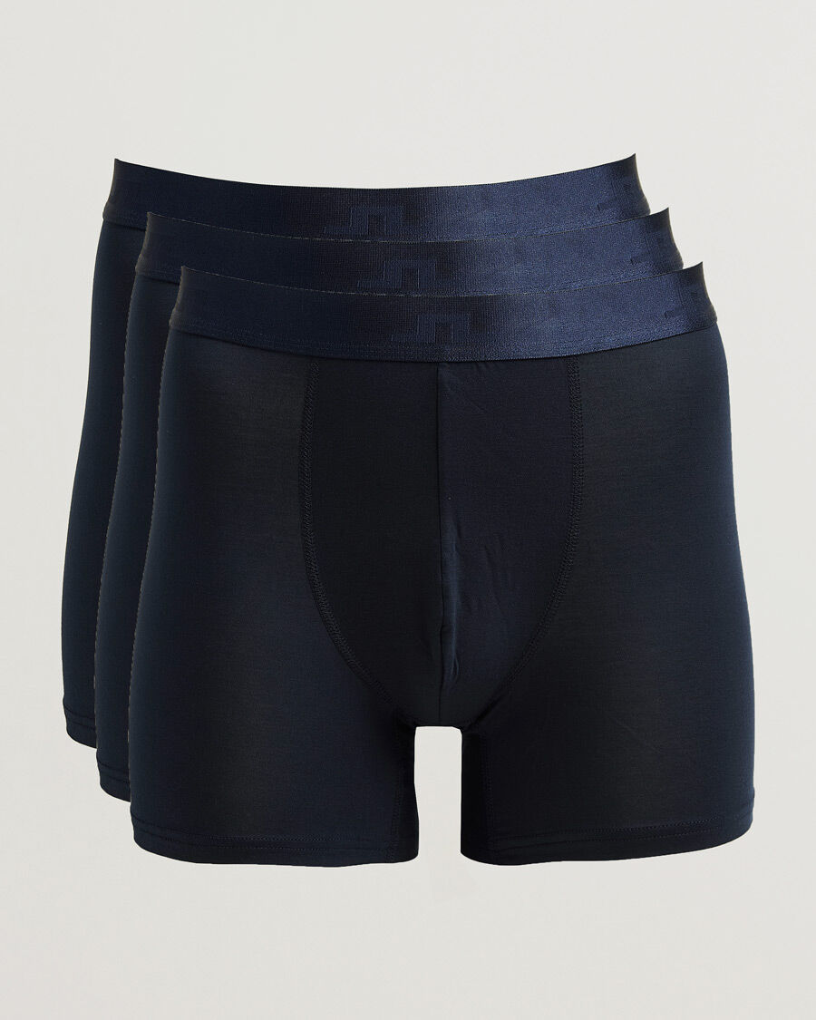 J.Lindeberg 3-Pack Bridge Lyocell Boxer JL Navy men L Blå