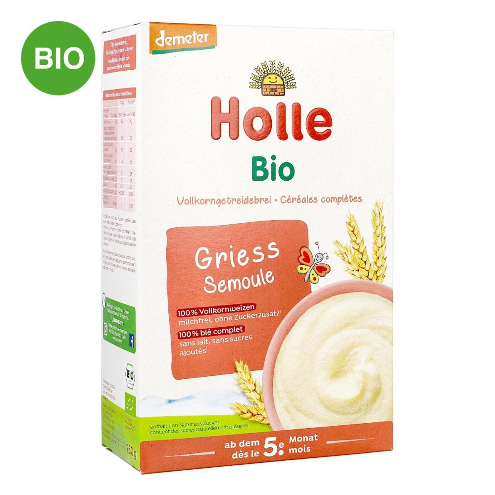 Holle baby food AG Holle Bio Babybrei Griess 02907862