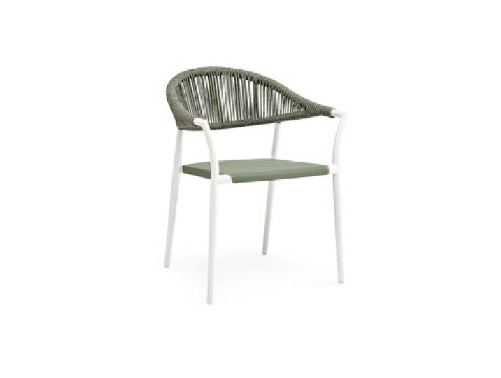 4er Set Suns Matera Dining Chair Aluminium/Rope