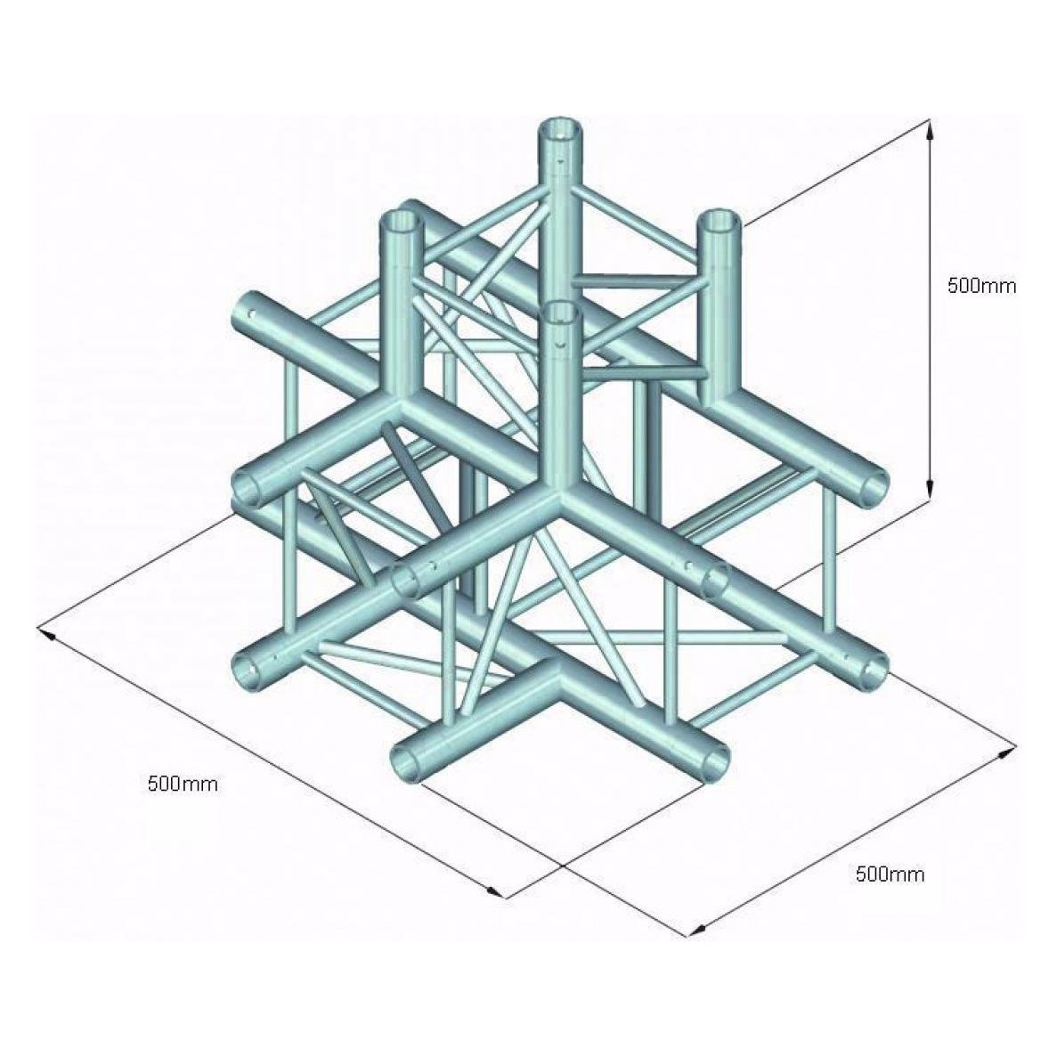 Alutruss QUADLOCK S6082T-42(50) 4-Wege-T-Stück (60306467)