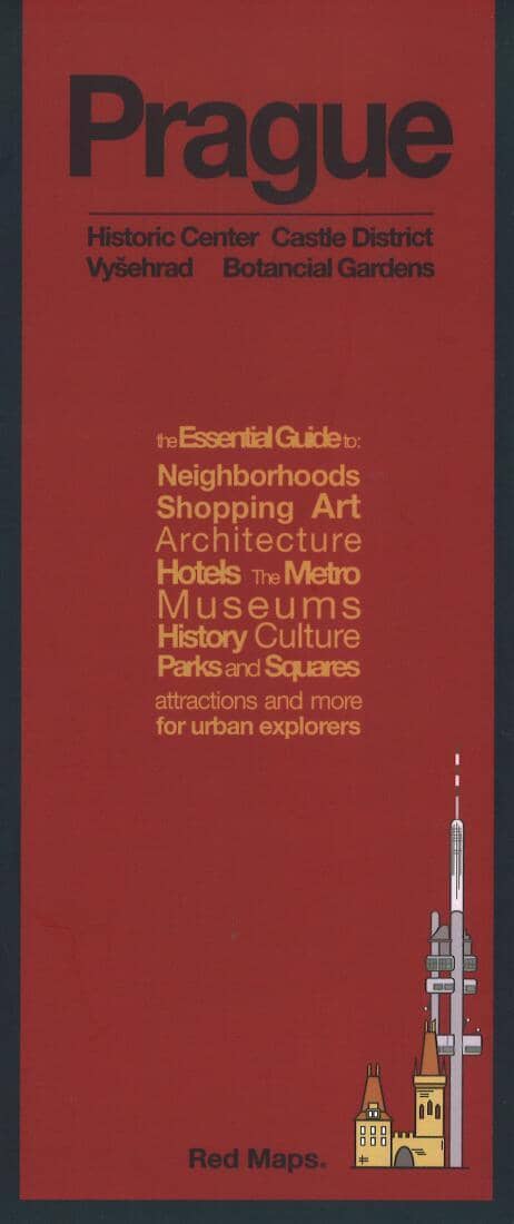 Red Maps Prague - Carte rouge   Cartes rouges