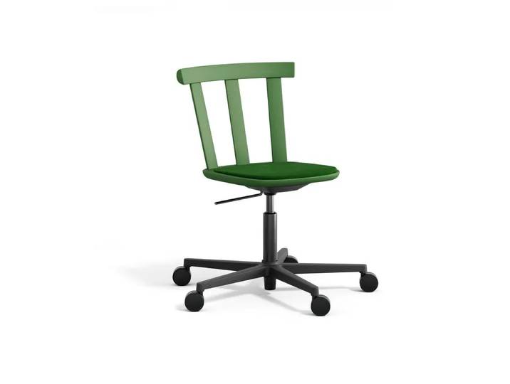 Stolab Alt Drehstuhl mit gepolstertem Sitz Birke Hallingdal 65-960 green-moosgrün 16