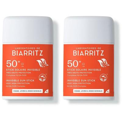 Laboratoires DE Biarritz Stick Solaire Invisible SPF 50+ - solaire invisible très h 2x10 g Stifte