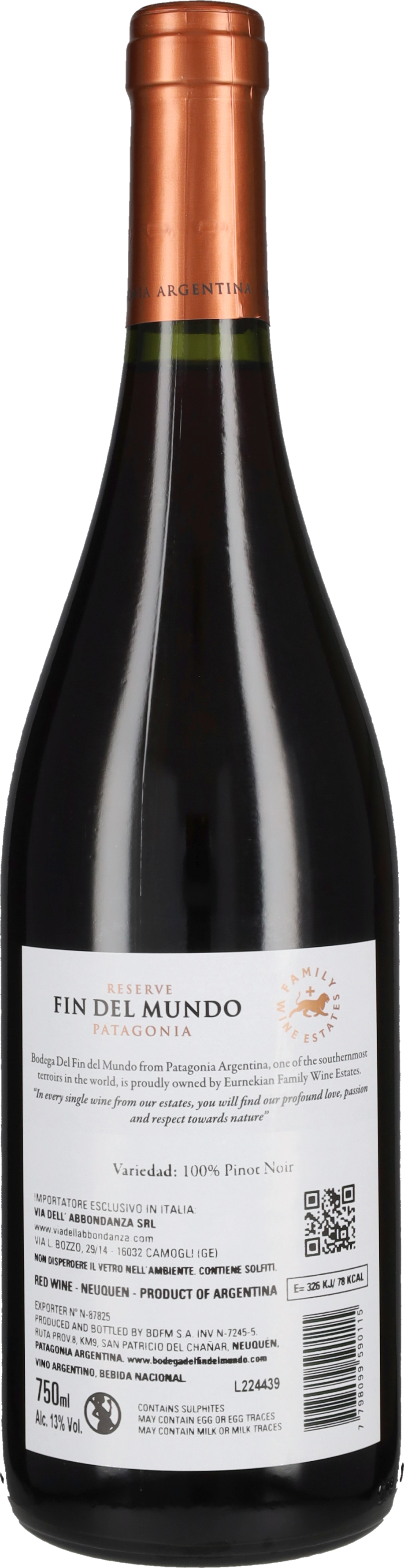 Pinot Noir Reserva Fin Del Mundo 2023