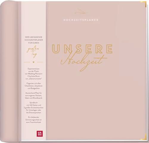 Charlotte Brom - Unsere Hochzeit - Hochzeitsplaner: Großer Ratgeber und Organizer für Brautpaare mit Profi-Tipps, allen Checklisten, viel Platz für Notizen & Termine Wedding Planer als Spiralbuch - Preis vom 30.09.2026 09:01:18 h