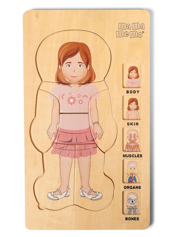 MAMAMEMO Körperpuzzle "Mädchen" - ab 3 Jahren - onesize