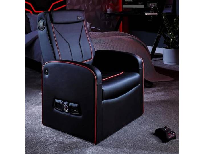 X Rocker Shift Luxe Junior 2.1 Ottoman Audio Gaming Sessel mit Stauraum