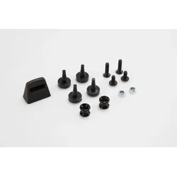 SW-Motech Adapterkit für ADVENTURE-RACK Gepäckträger - Für Givi/Kappa Monokey. Schwarz.
