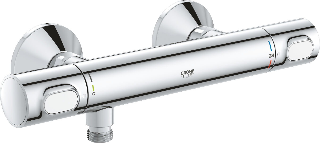 Grohe Precision Flow mitigeur thermostatique douche 34840000  1/2", mural, chrome, Ecojoy