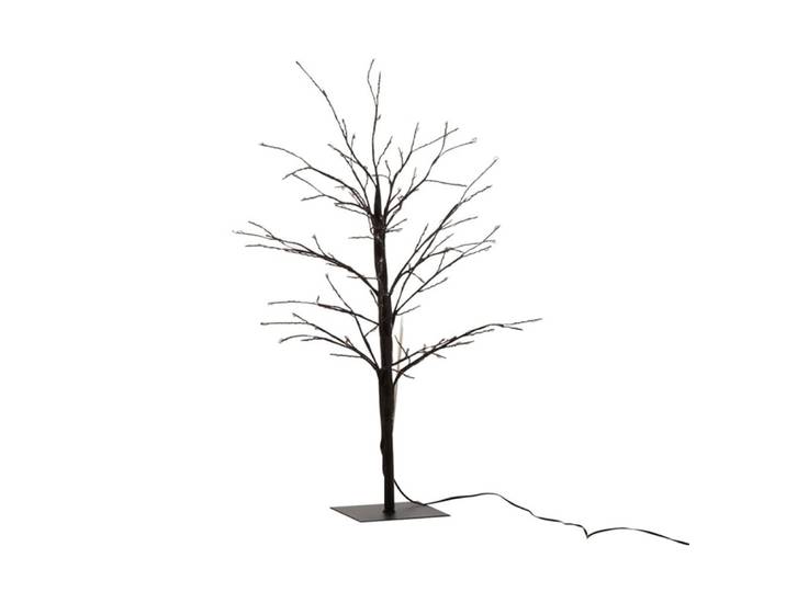 Arbre nu + led métal noir H57cm