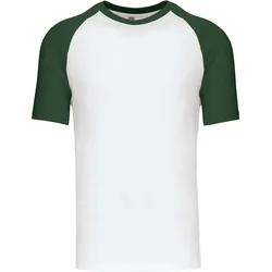 Kariban Unisex Baseball T-Shirt K330 white/forest green M