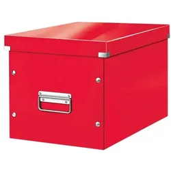 Leitz Aufbewahrungs- und Transportbox groß »Click & Store Cube 6108« rot, 32x31x36 cm