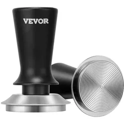 VEVOR Espresso-Tamper 53 mm, gefederter Kaffeetamper, 13,6 kg Tamper-Werkzeug Kaffeewerkzeug für Kaffeemaschine Kaffeezubehör Edelstahl-Tamper Kaffeestampfer mit rutschfestem Griff Schwarz
