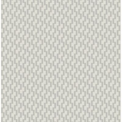 Seabrook Designs Gervase Geometric Stripe Unpasted Wallpaper