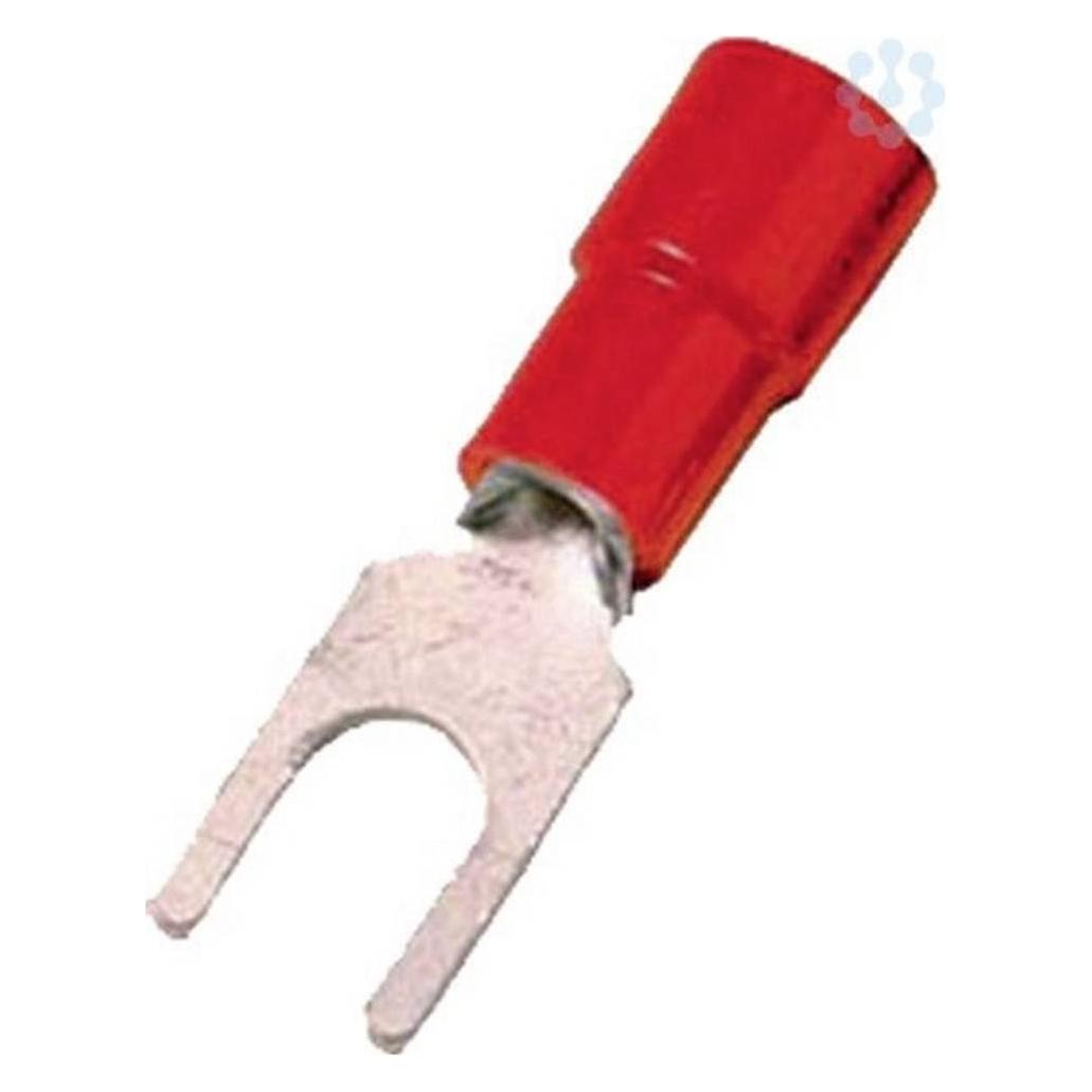 Intercable Quetschkabelschuh ICIQ15G DIN46237 0,5-1qmm M5 rot Gabelform (180845)