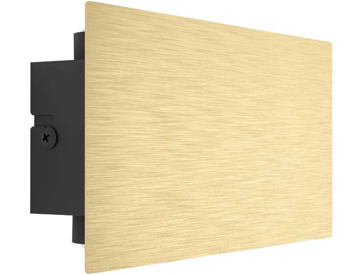 EGLO Wandleuchte Talamello Wandlampe, Wandspot, Metall, indirekte Beleuchtung, Lampe , gold (goldfarben), 1, H: 10cm, 1 Stk., Leuchten, Wand-/Deckenleuchte - L20 x H10 x AL4 cm - gold gebürstet - 6W inkl., Wandleuchte