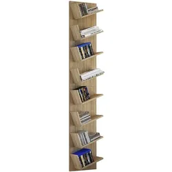 VCM Morgenthaler Bücher-/CD-Regal »Lansi Maxi« braun, 33x180x16 cm