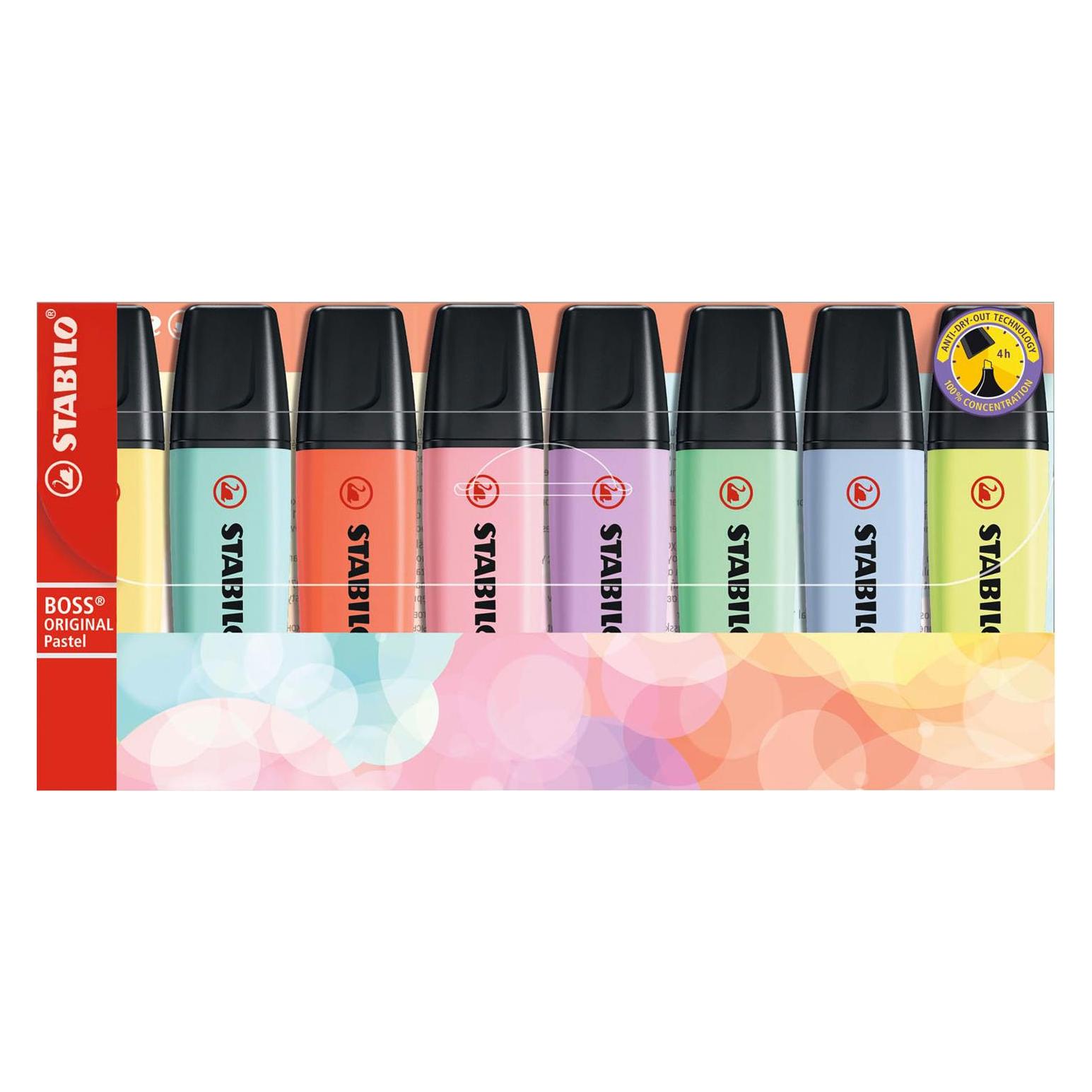 Stabilo BOSS ORIGINAL Pastel Textmarker (8x) (70/8-3)