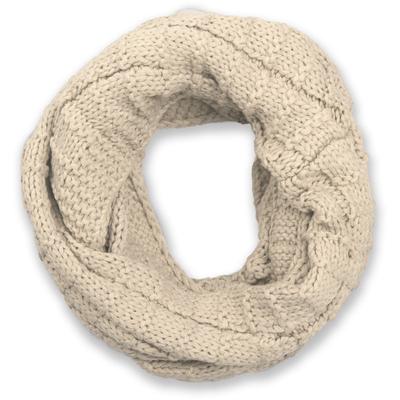 Strickschal STYLEBREAKER "Strick Loop mit Karomuster", Damen, beige, Obermaterial: 100% Viskose CV., Modisch, Modetücher