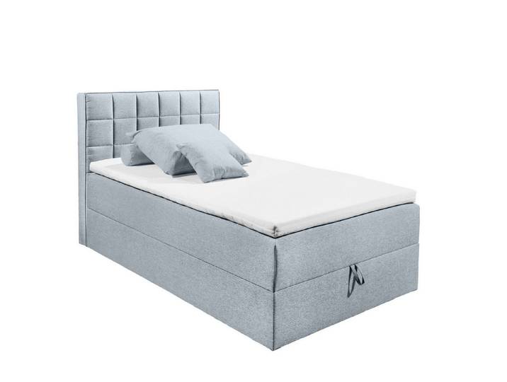 freiraum Polsterbett ALASKA 2, Liegefläche 120x200cm, pastellblau - 120x123x213 (BxHxT)