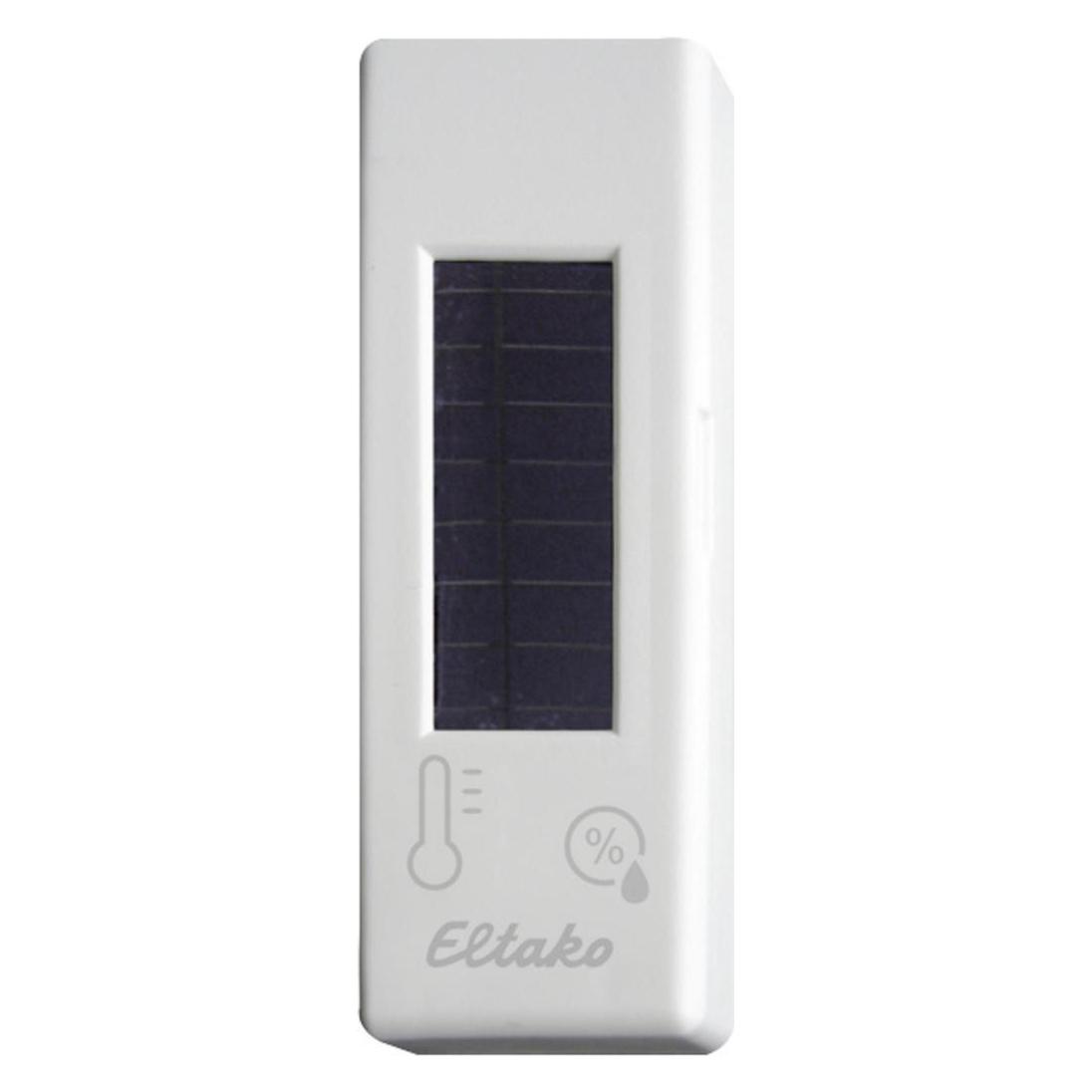 Eltako Funk-Temperatur-Feuchtesensor mit Solarzelle und Batterie, glänzend (Heizungsaktor) (30000563)