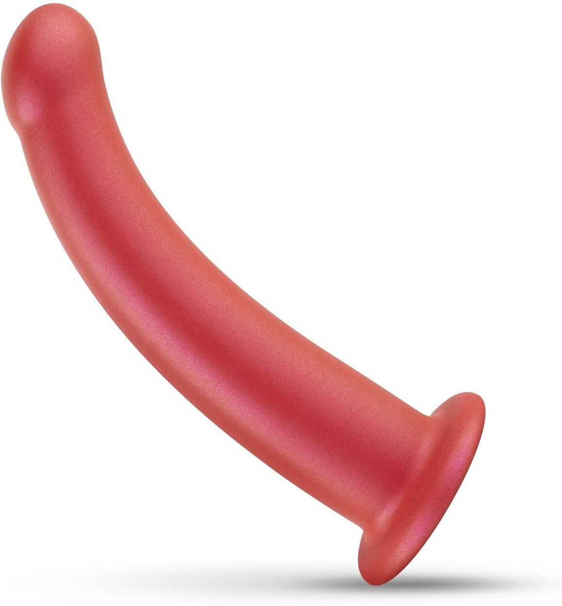 No-Parts Dildo en silicone doux avec base 17,7 cm